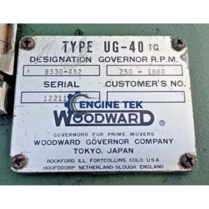 Woodward UG-40 Designation governor